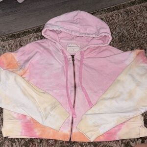 Pink and Orange Tie-Dye Hoodie